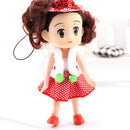 10cm Paillette Hat Girl Charm Doll Cell Phone Strap Woman Accessory Souvenir