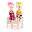 16cm Paillette Dress Girl Charm Doll Phone Strap Woman Accessory Souvenir