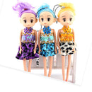 16cm Paillette Dress Girl Charm Doll Phone Strap Woman Accessory Souvenir