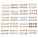 Mini Cute Numbers Wooden Pegs Craft Photo Hanger Paper Postcard Holder Clip Pack 12pcs