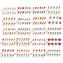 Mini Cute Numbers Wooden Pegs Craft Photo Hanger Paper Postcard Holder Clip Pack 12pcs