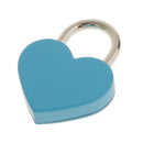 Mini Heart Shaped Padlock with Key Travel Luggage Suitcase Safety Lock Set - Blue M