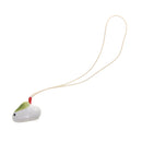 Cute Rabbit Ceramic Handmade Hanging Home Decor Accessory Green Ear with Cord