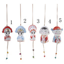 Handmade Sunny Doll Campanula Red Blue Groom Wind Chime Home Decor Charms Ornaments Gift Accs