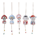 Handmade Sunny Doll Campanula Red Blue Groom Wind Chime Home Decor Charms Ornaments Gift Accs