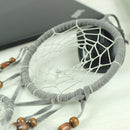 Grey 2 Circular Feather Dreamcatcher Car Home Decor Hanging Ornaments 19inch