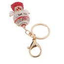 Fashion Rhinestone Crystal Red Angel Charm Purse Bag Key Ring Keychain Keyfob