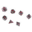 TRPG Games Dungeons & Dragons D4-D20 Multi-sided Dices Color Black Pack of 7pcs