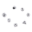 7pcs/Set TRPG Games Dungeons & Dragons D4-D20 Multi-sided Dices Color
