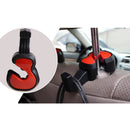 Vehicle Car Seat Headrest Bag Coat Violin Shapes Hanger Hook Red Pack of 2