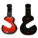 Vehicle Car Seat Headrest Bag Coat Violin Shapes Hanger Hook Red Pack of 2