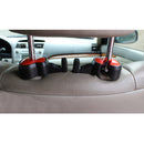 Vehicle Car Seat Headrest Bag Coat Violin Shapes Hanger Hook Red Pack of 2