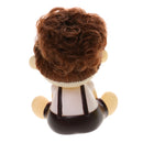 Lovely Vinyl Car Interior Shaking Big Head Doll Girl Auto Accessories Ornament Collectibles