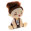 Lovely Vinyl Car Interior Shaking Big Head Doll Girl Auto Accessories Ornament Collectibles