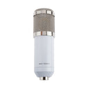 Professional USB Studio Condenser Recording Microphone Mic w Desktop Tripod For PC Vocals Radio Broadcasting Musical Instruments White