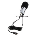 Professional USB Studio Condenser Recording Microphone Mic w Desktop Tripod For PC Vocals Radio Broadcasting Musical Instruments White