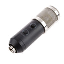 Black USB Computer PC Studio Condenser Microphone Cardioid PC Recording Mic with Tripod Stand