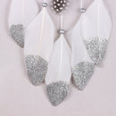 Handmade Dream Catcher With Feathers Kids Bedroom Decoration Wall Hanging Ornament Silver