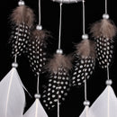 Handmade Dream Catcher With Feathers Kids Bedroom Decoration Wall Hanging Ornament Silver