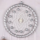 Handmade Dream Catcher With Feathers Kids Bedroom Decoration Wall Hanging Ornament Silver