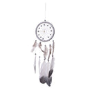 Handmade Dream Catcher With Feathers Kids Bedroom Decoration Wall Hanging Ornament Silver