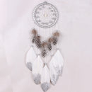 Handmade Dream Catcher With Feathers Kids Bedroom Decoration Wall Hanging Ornament Silver