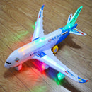 Plastic Self-assembled Kids Electric Aircraft Model Colorful Lighting Sound Plane Play Toy