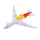 Plastic Self-assembled Kids Electric Aircraft Model Colorful Lighting Sound Plane Play Toy