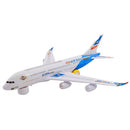 Plastic Self-assembled Kids Electric Aircraft Model Colorful Lighting Sound Plane Play Toy