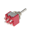 5pcs Red SPST Miniature Toggle Switch on/off Change Model Railway Hobby