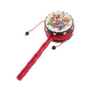Chinese Doll Rattle Musical Instrument Shake Drum Percussion Kids Musical Toy