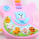 Electric Guitar Musical Children Baby Nursery Toys Button Animal Instruments
