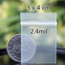 Reclosable Zip Lock Pouches Food Sandwich Jewelry Earrings Locket Storage Plastic Poly Clear Bags Pack of 100