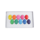 12x No-Toxic Wax Crayons Children Colorful Painting Stick Gifts Kindergarten Toys Egg Shapes