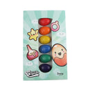 6x No-Toxic Wax Crayons Children Colorful Painting Stick Gifts Kindergarten Toys Egg Shapes