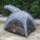 Simple Cartoon Zebra Style Play Tent Cubby House Playhouse for Kids Indoor Outdoor Games