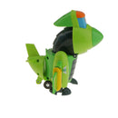 6.5'' Gogo Dino Green PING Transformer Robot Dinosaur Airplane Educational Toy