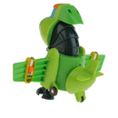 6.5'' Gogo Dino Green PING Transformer Robot Dinosaur Airplane Educational Toy
