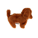 Kids Walking Barking Tail Wagging Puppy Dog Batteries-0perated Toys-Brown