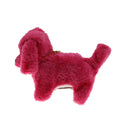 Rose Red Walking Barking Tail Wagging Puppy Dog Batteries-0perated Toy Gift
