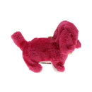 Rose Red Walking Barking Tail Wagging Puppy Dog Batteries-0perated Toy Gift