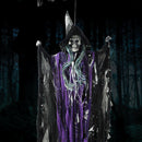Halloween Supplies Skeleton Haunted House Props Ghost Bats Sound Activated Hanging