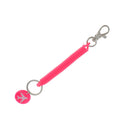 Spring Coil Keyring Spiral Key Chain Stretchable Theftproof Bracelet Rosered