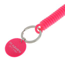 Spring Coil Keyring Spiral Key Chain Stretchable Theftproof Bracelet Rosered