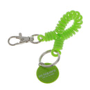 Spring Coil Keyring Spiral Key Chain Stretchable Theftproof Bracelet Green