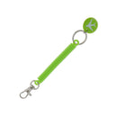 Spring Coil Keyring Spiral Key Chain Stretchable Theftproof Bracelet Green