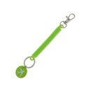 Spring Coil Keyring Spiral Key Chain Stretchable Theftproof Bracelet Green