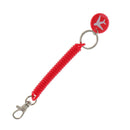 Spring Coil Keyring Spiral Key Chain Stretchable Theftproof Bracelet Red