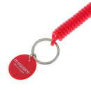 Spring Coil Keyring Spiral Key Chain Stretchable Theftproof Bracelet Red