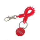 Spring Coil Keyring Spiral Key Chain Stretchable Theftproof Bracelet Red